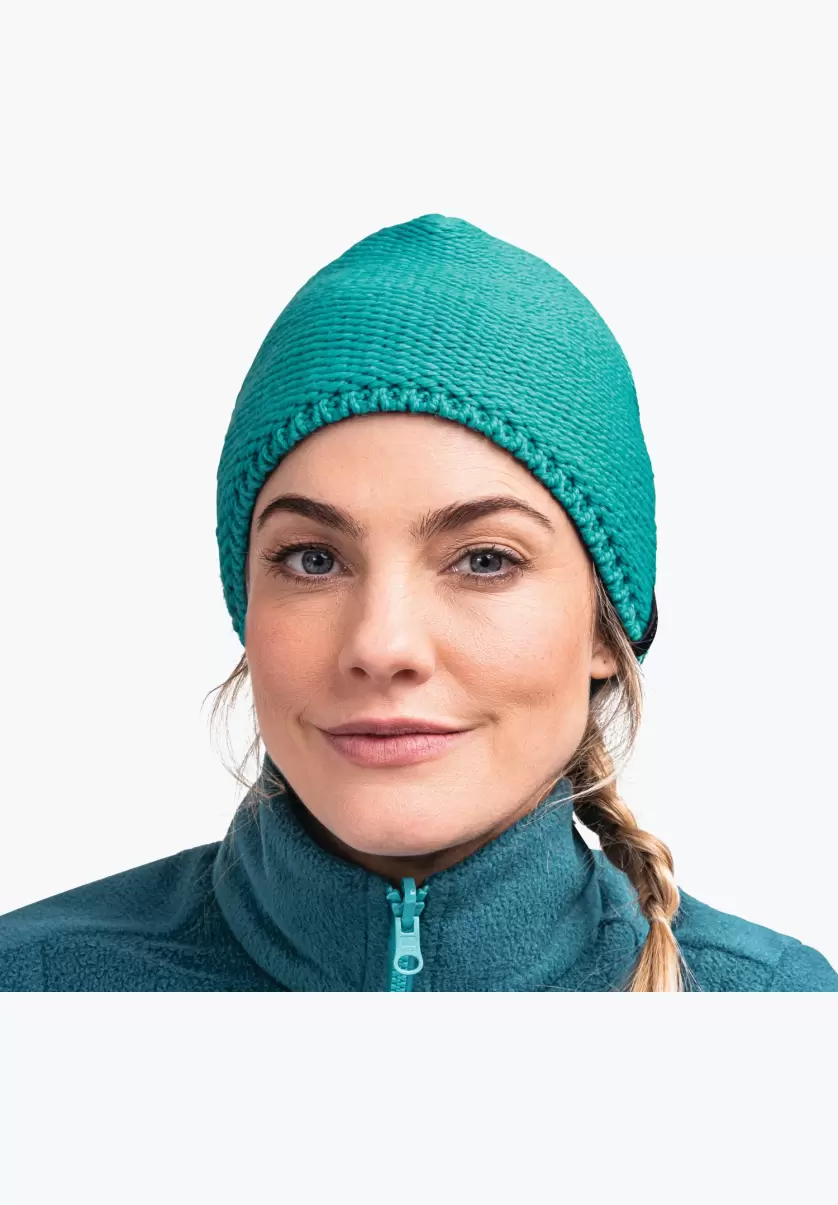 Bonnet Tricoté Chaud Randonnées À Ski Schöffel Norme Vert Accessoires Femme - 3