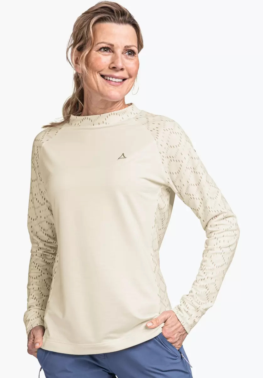 Femme T-Shirts / Polos Captivant Blanc T-Shirt Long Très Agréable À Porter Schöffel