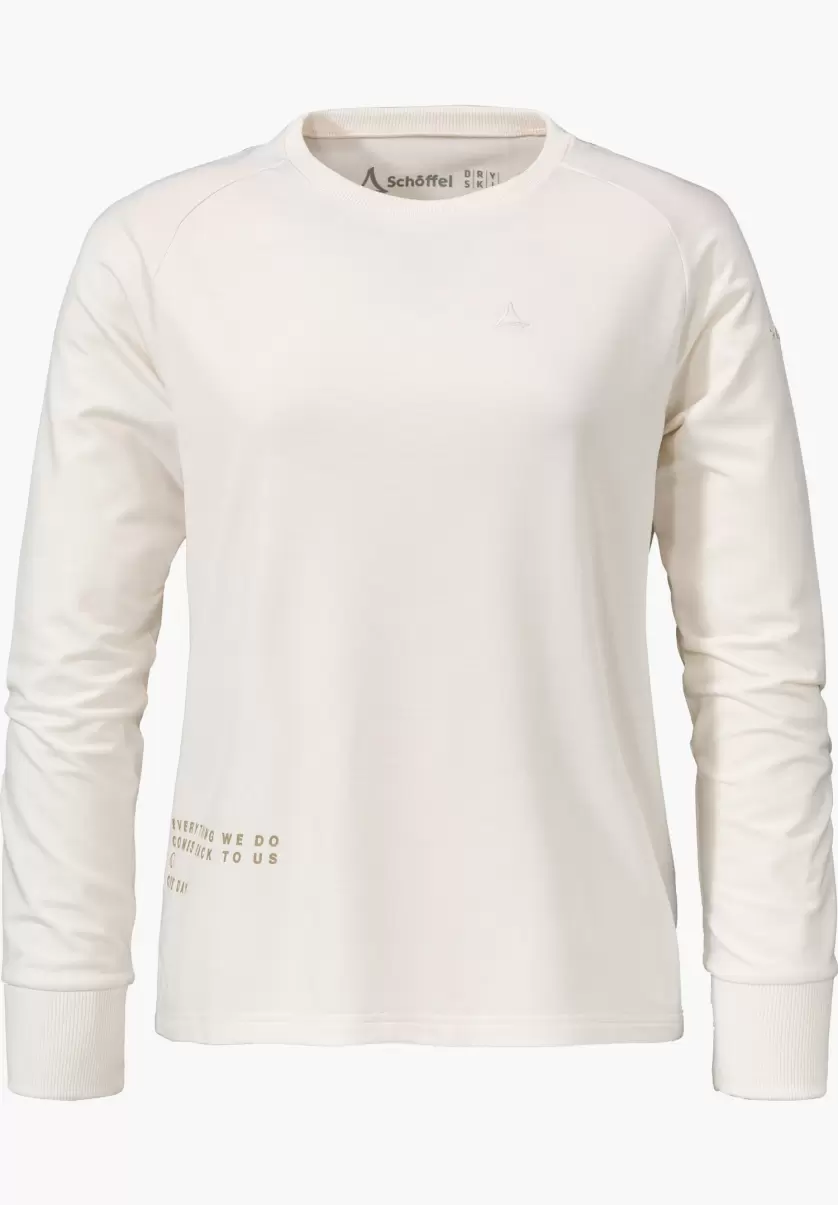 Schöffel T-Shirts / Polos T-Shirt Long Au Confort Maximal Blanc Femme Innovant - 4