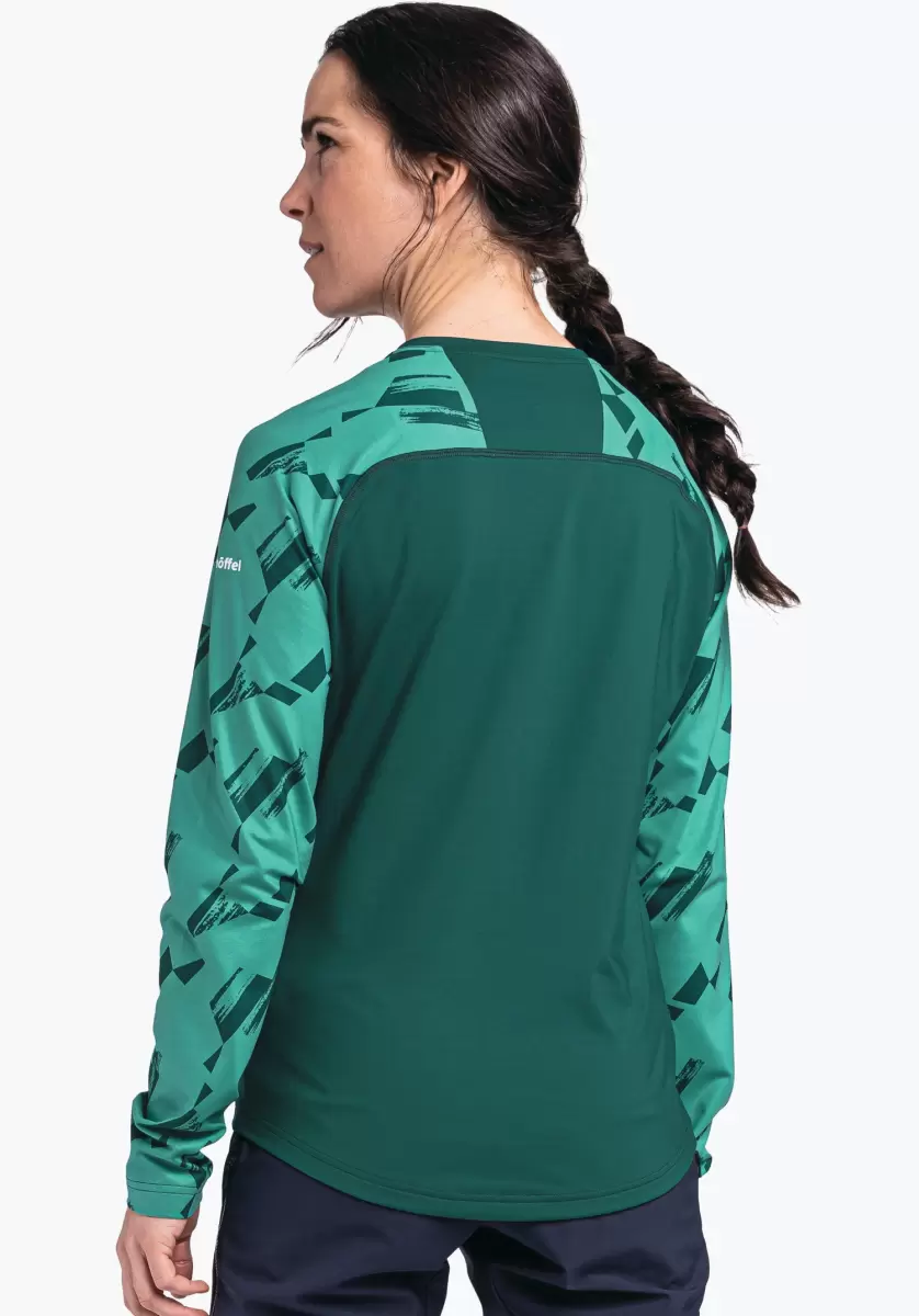 T-Shirts / Polos Achat Groupé T-Shirt Avec Un Bon Transfert D'humidité Vert Femme Schöffel - 1