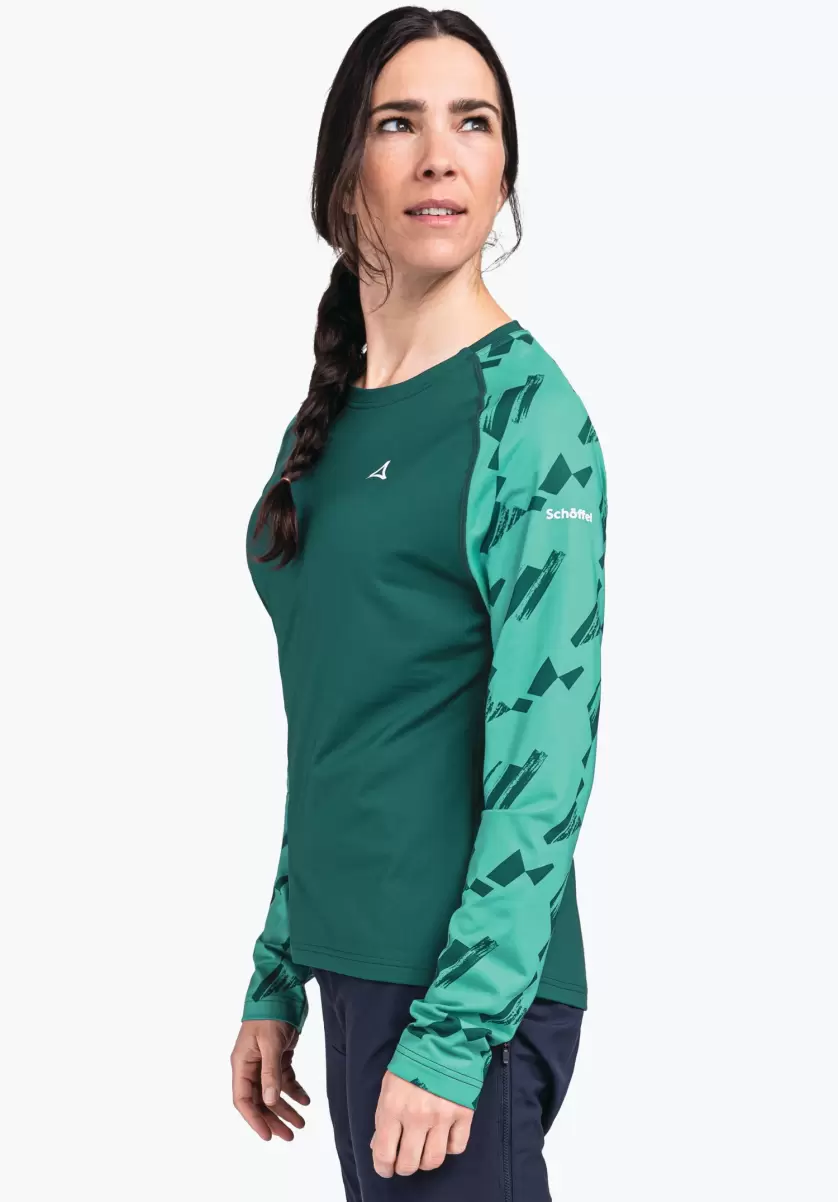 T-Shirts / Polos Achat Groupé T-Shirt Avec Un Bon Transfert D'humidité Vert Femme Schöffel - 2
