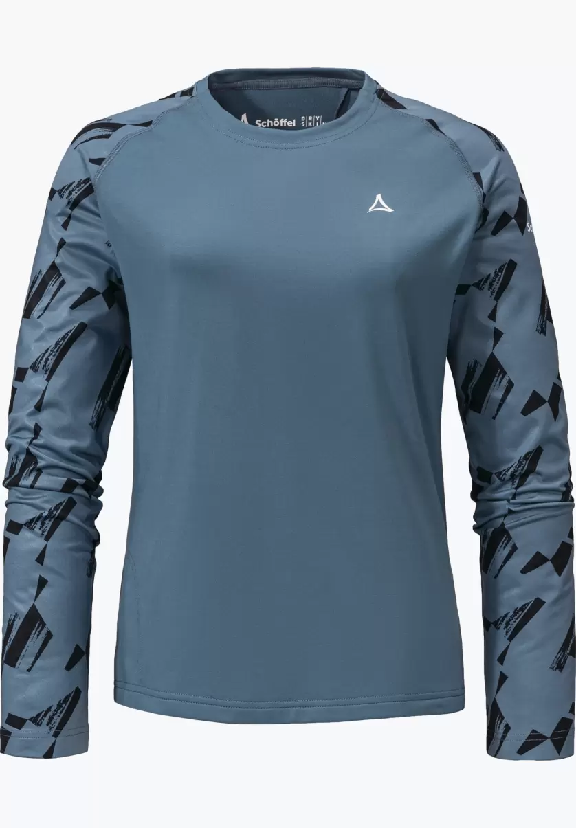 Femme Bleu Qualité T-Shirts / Polos T-Shirt Avec Un Bon Transfert D'humidité Schöffel - 3