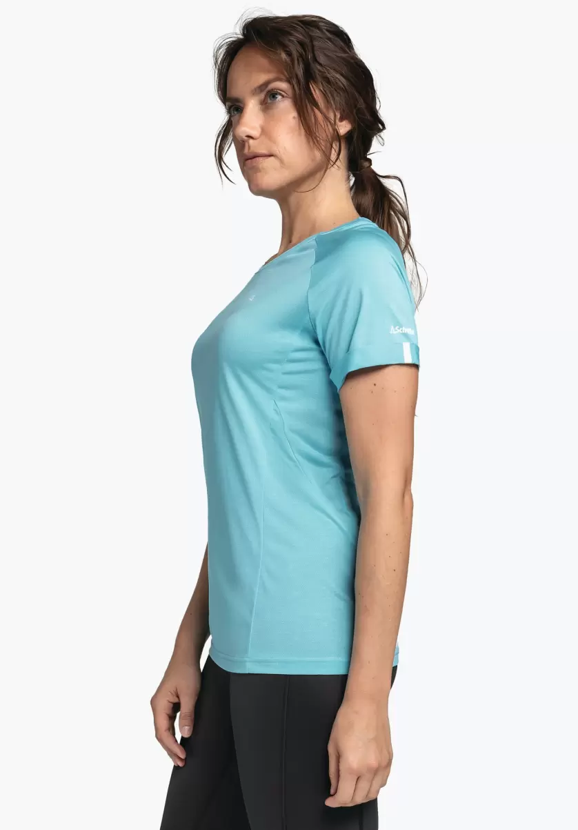 Femme Bleu Schöffel Fiable T-Shirts / Polos T-Shirt De Randonnée Fonctionnel Et Idéal - 3