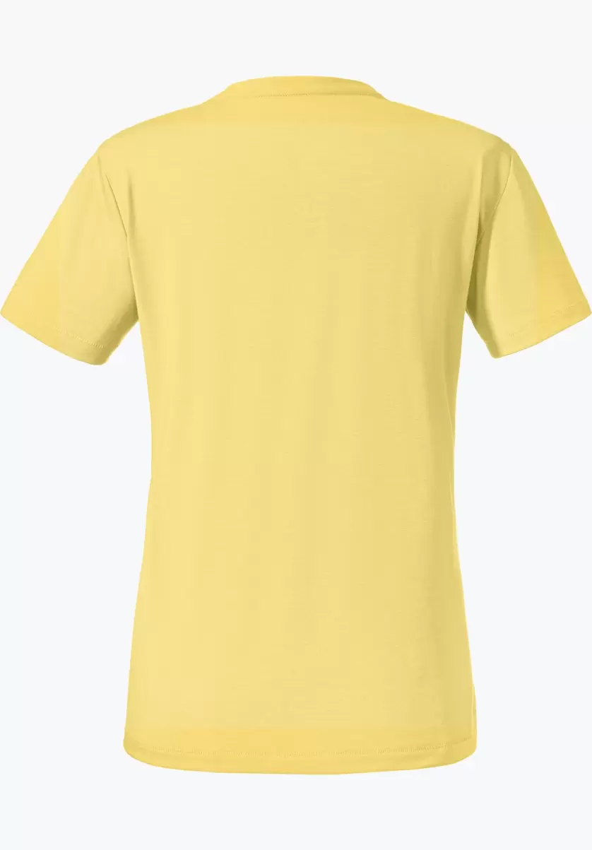 T-Shirts / Polos Soldes Femme Schöffel Jaune T-Shirt Doux Et Confortable - 4