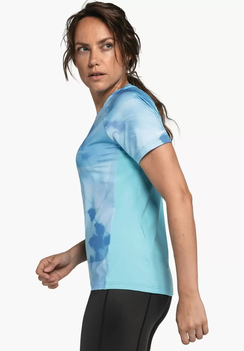 Schöffel T-Shirts / Polos Femme Bleu T-Shirt Avec Dos Respirant Économique - 3