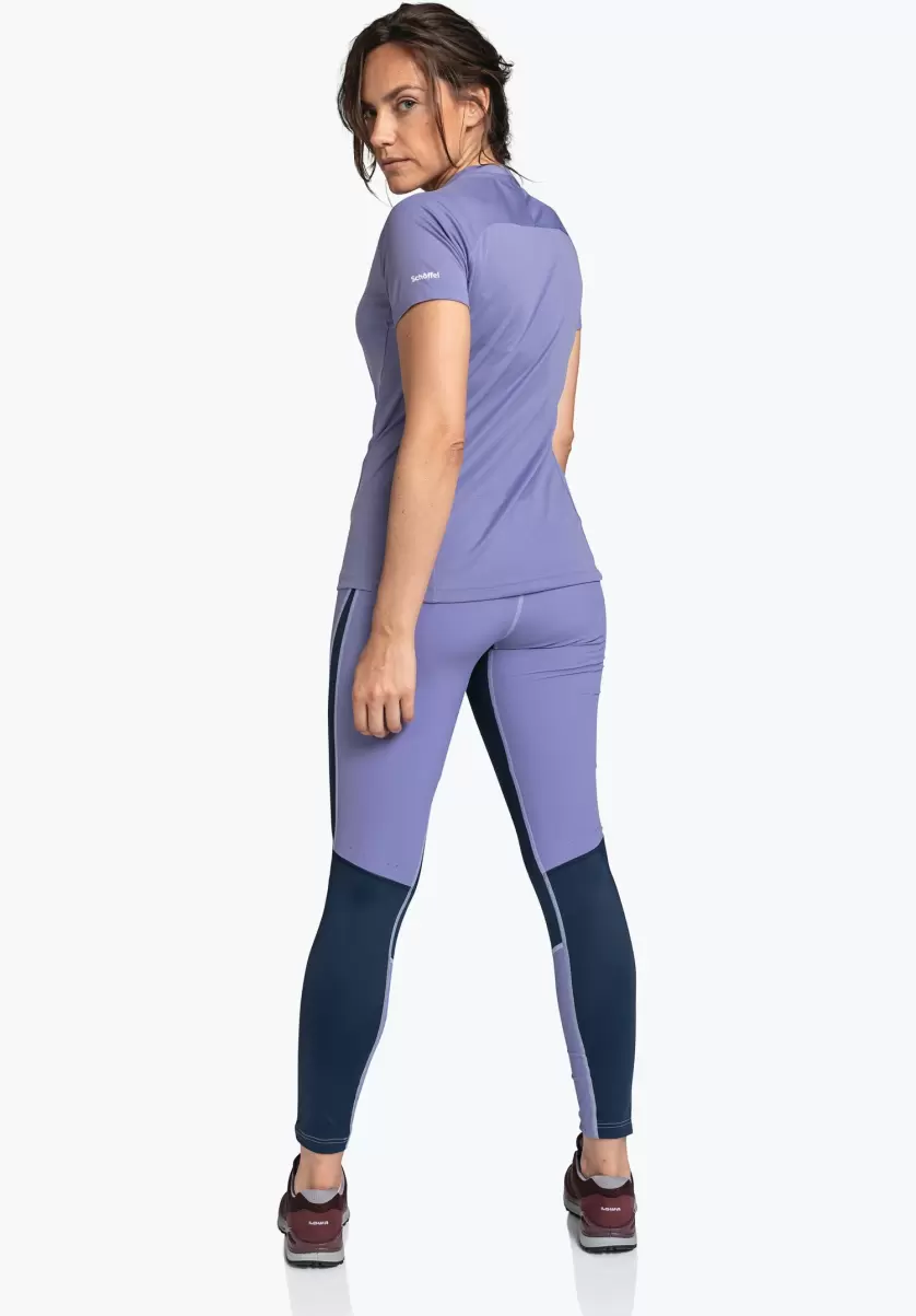 Joli Femme T-Shirts / Polos Violet Schöffel T-Shirt Hybride Avec Dos Respirant - 1