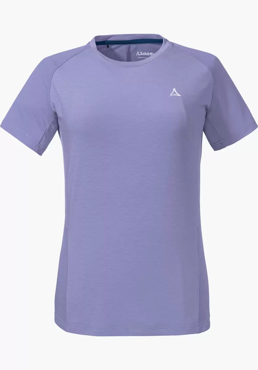 Joli Femme T-Shirts / Polos Violet Schöffel T-Shirt Hybride Avec Dos Respirant - 3