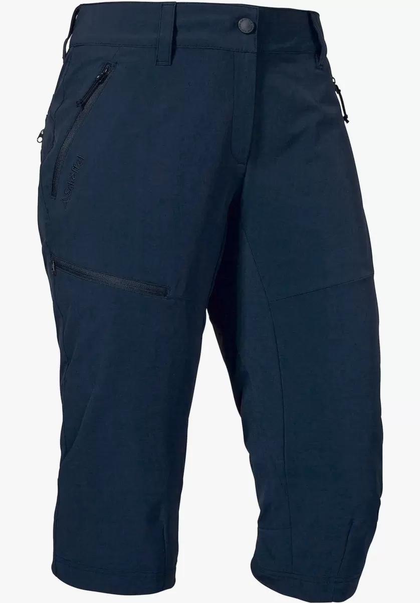 Bleu Pantalons Short Pantalon Fonctionnel ¾ Pour Toutes Les Activités Classique Femme Schöffel - 3
