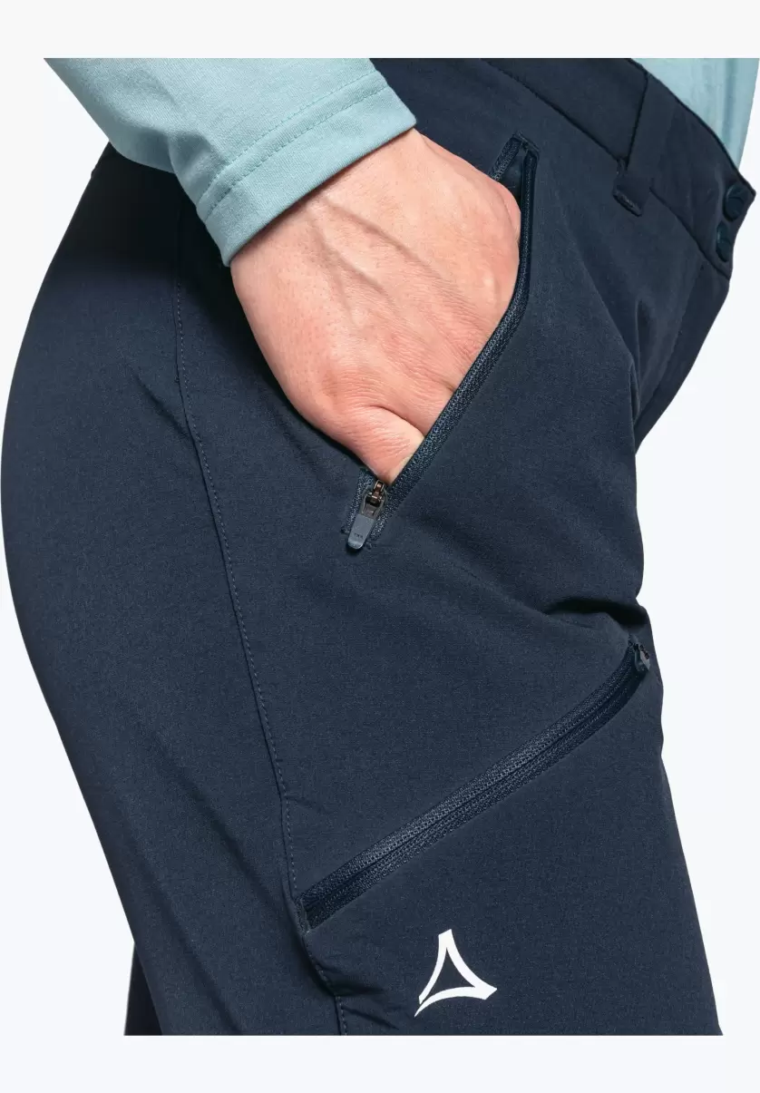 Pantalons Long Schöffel Bleu Pantalon Rando Sportif Et Chaud Femme Extraordinaire - 2