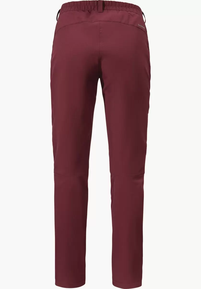 Pantalons Long Complet Schöffel Pantalon Rando Sportif Et Chaud Rouge Femme - 4