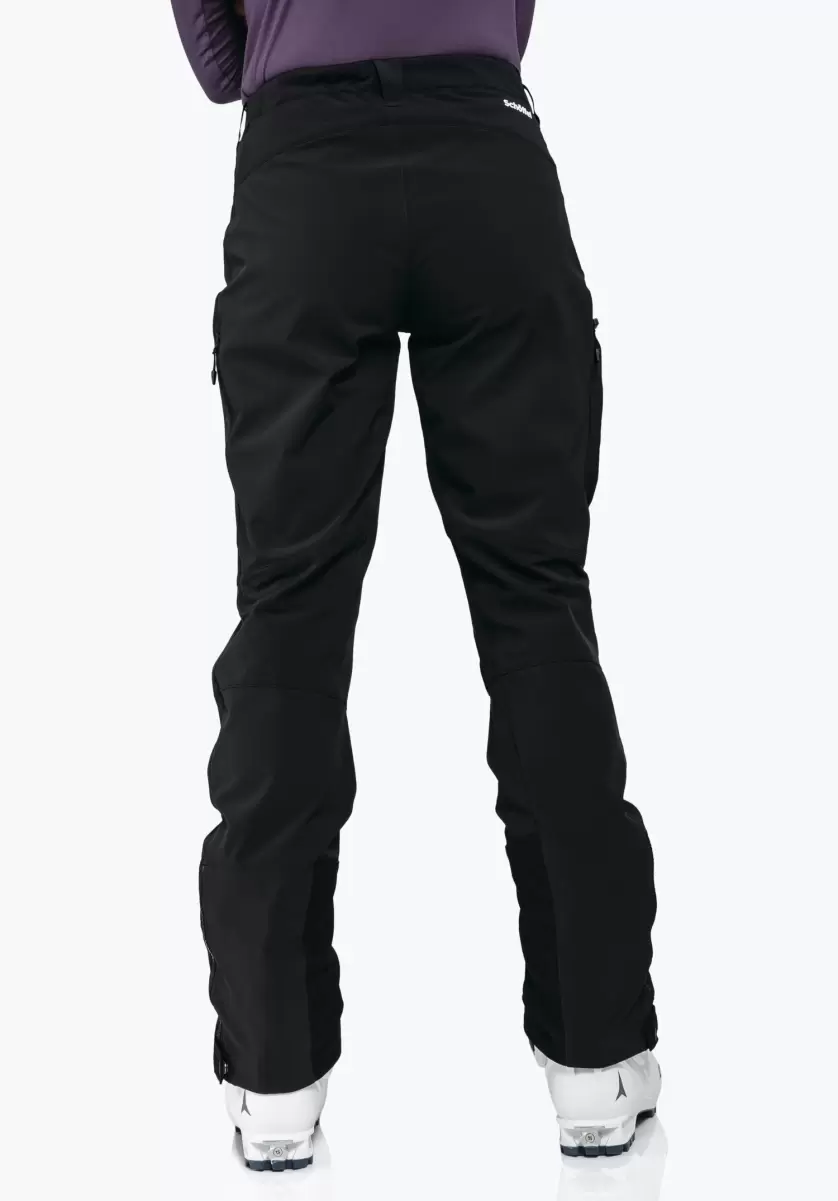 Noir Pantalons Long Qualité Optimale Pantalon Softshell Fonctionnel Randonnées Ski Schöffel Femme - 1