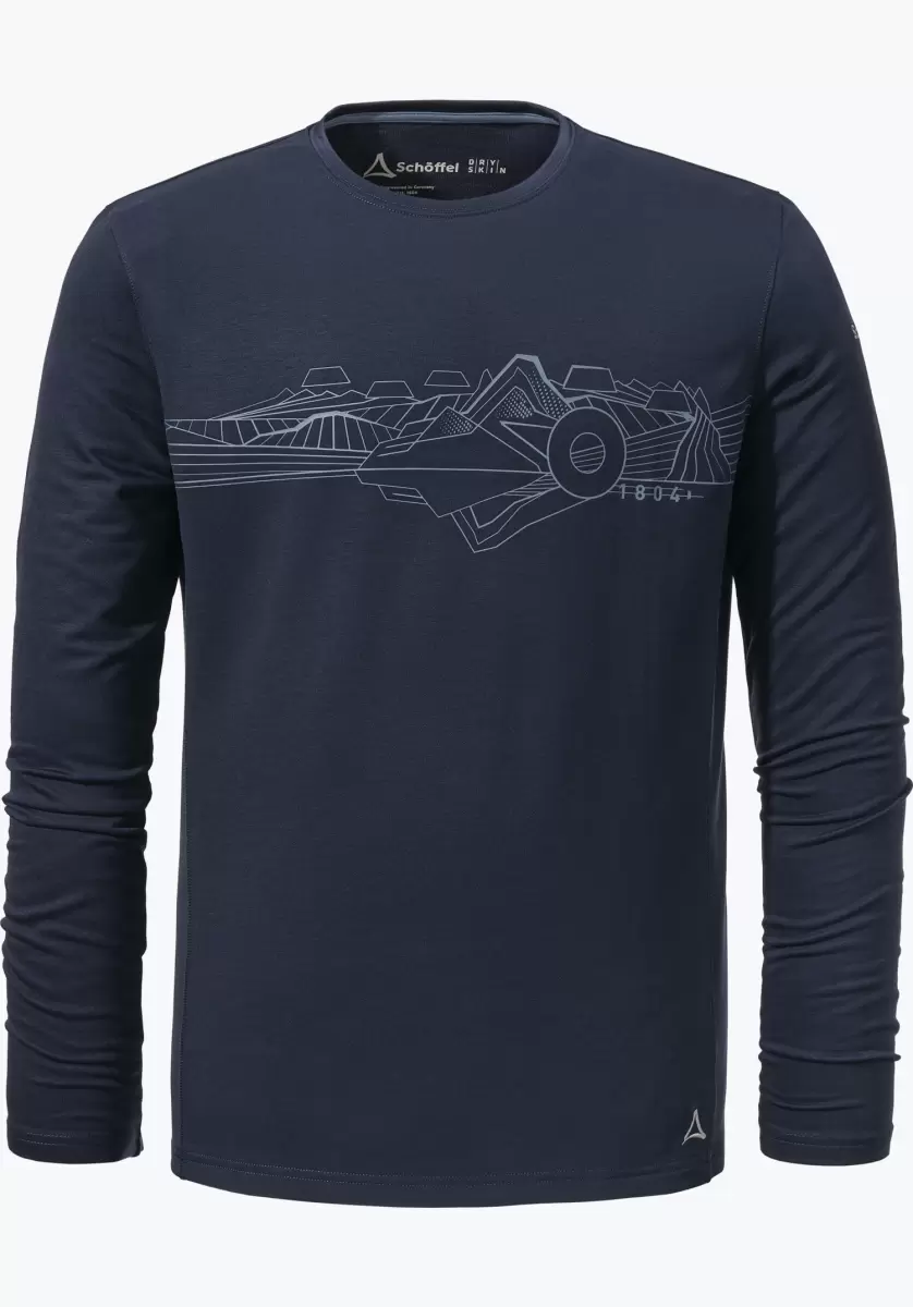 Homme Schöffel T-Shirts / Polos Coupon T-Shirt Long Très Agréable À Porter Bleu - 3