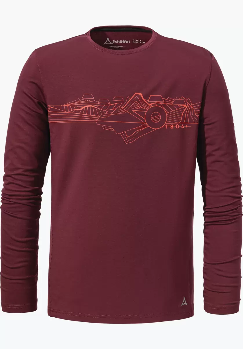 Schöffel Homme Rouge T-Shirts / Polos T-Shirt Long Très Agréable À Porter Qualité Garantie - 3