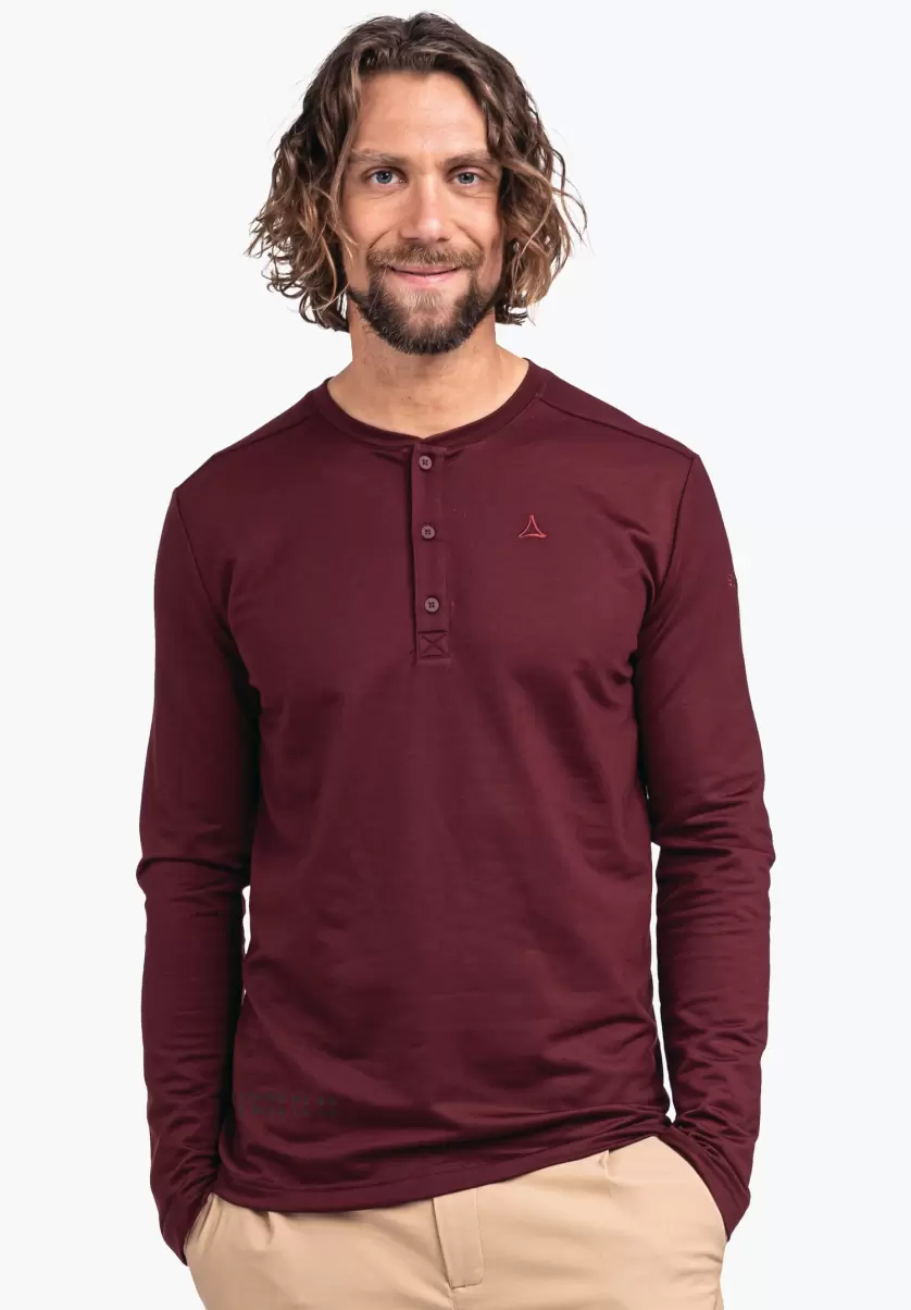 Homme T-Shirt Long Au Confort Maximal Rouge Schöffel Prix De Détail T-Shirts / Polos