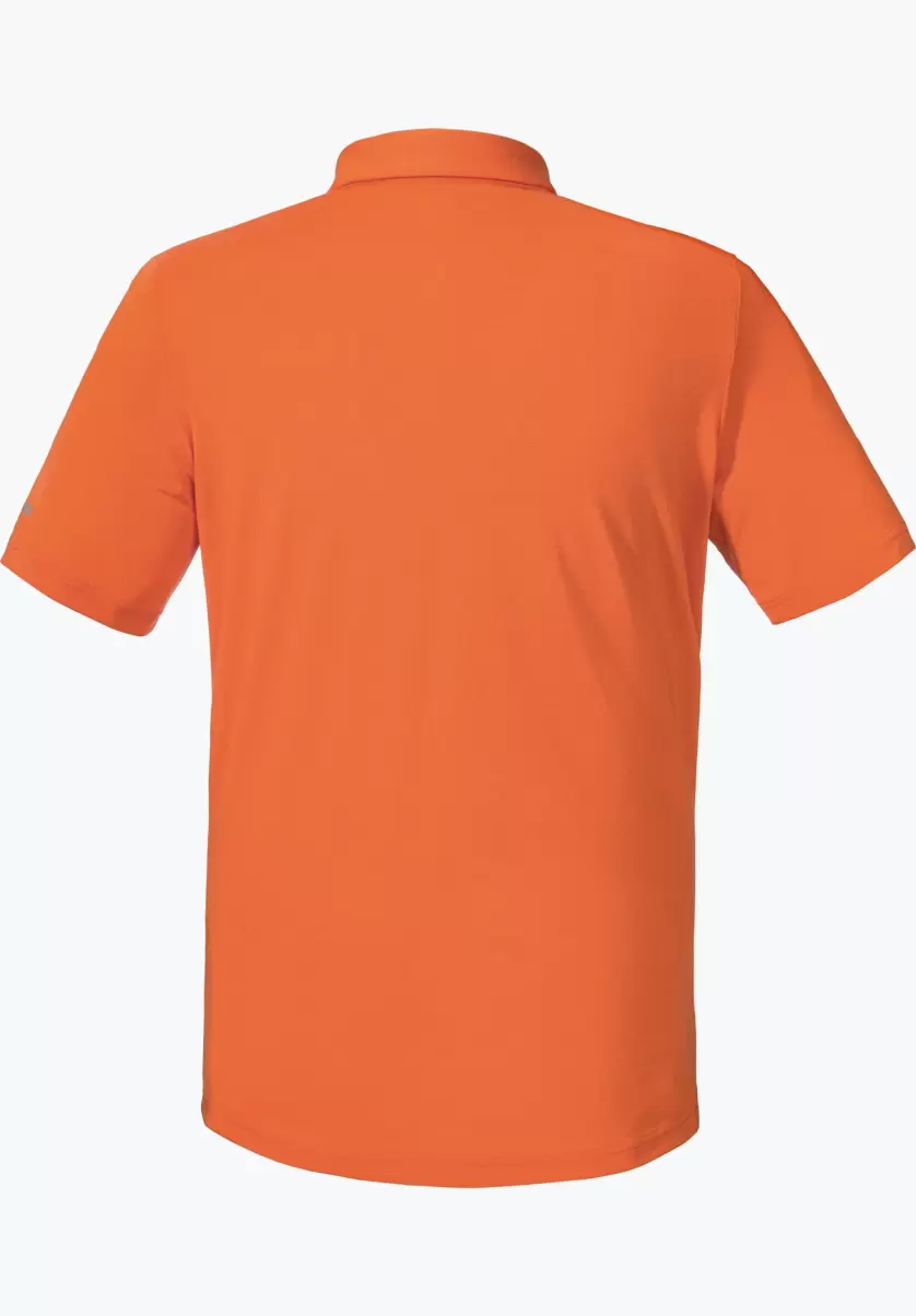 Innovation Schöffel Orange T-Shirts / Polos Homme Polo Sportif En Fibres Naturelles - 4
