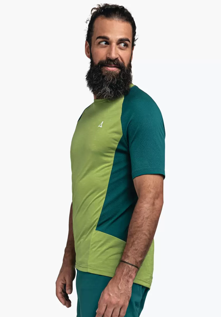 Vert T-Shirts / Polos Schöffel Originalité Homme Maillot De Cyclisme Fonctionnel Et Léger - 4