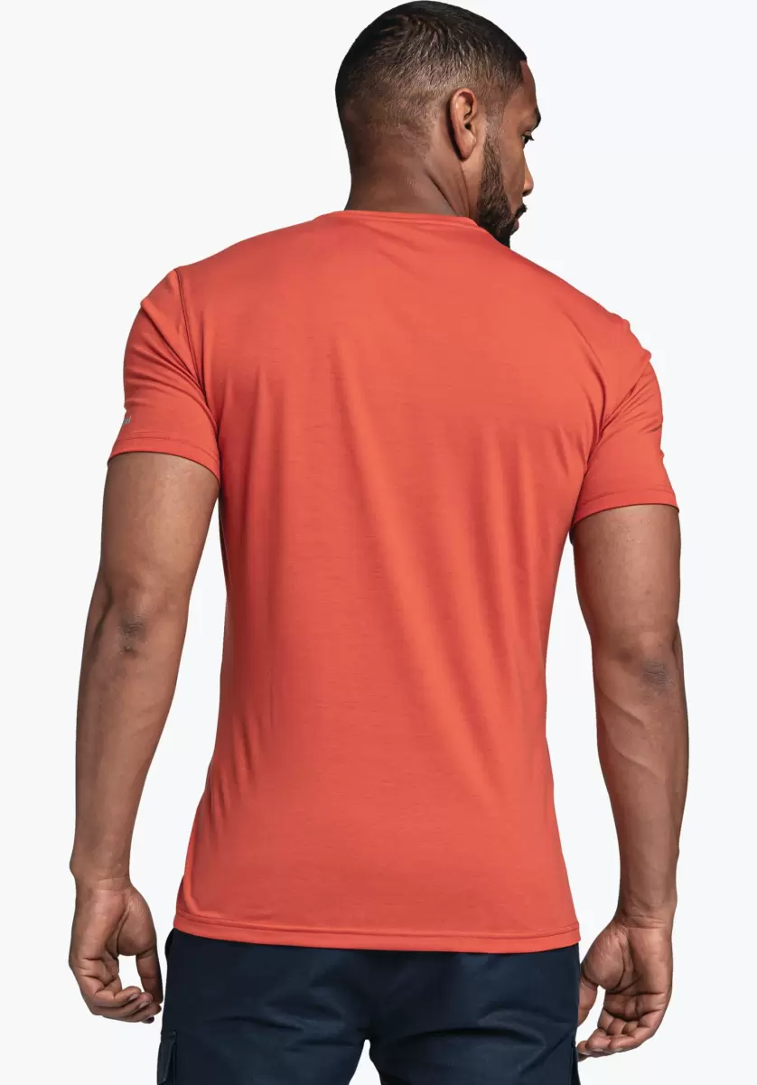 Rouge T-Shirts / Polos Homme Prix Discount Schöffel T-Shirt Super Doux, Aussi Pour La Randonnée - 1