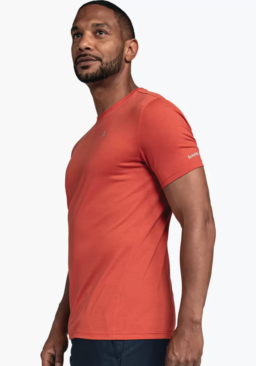 Rouge T-Shirts / Polos Homme Prix Discount Schöffel T-Shirt Super Doux, Aussi Pour La Randonnée - 3