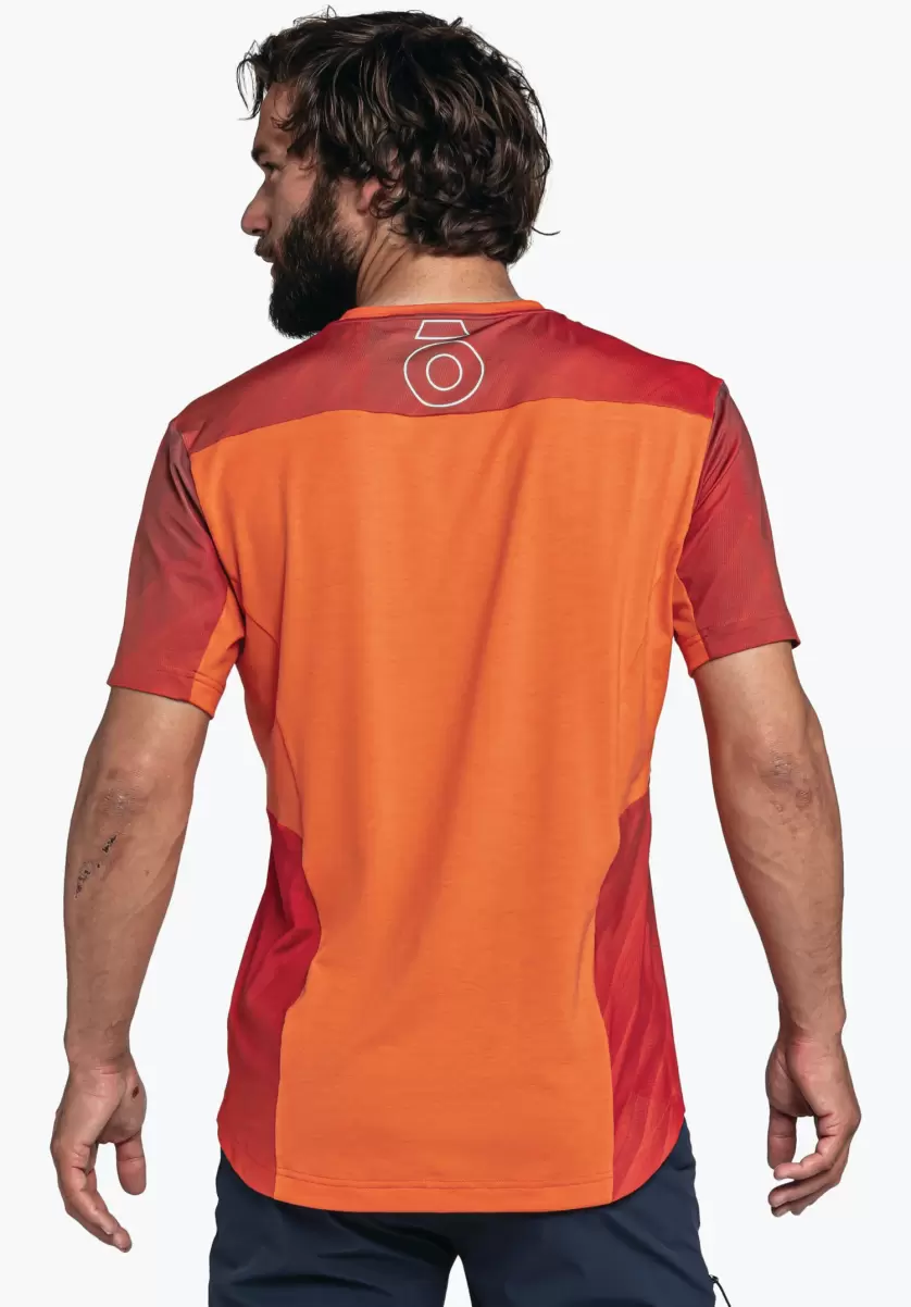 Schöffel T-Shirts / Polos Homme Prix Réduit Orange Maillot Très Respirant & Stylé - 1