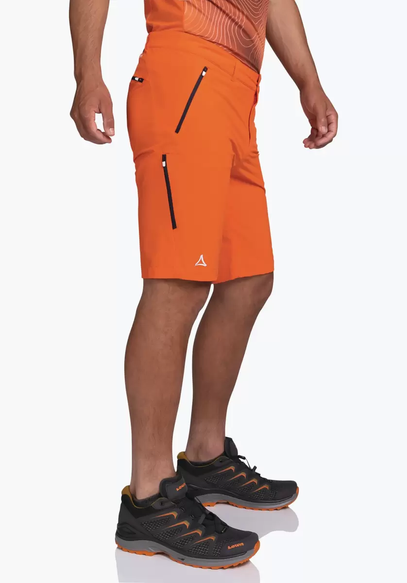 Orange Short Sportif & Grande Liberté De Mouvement La France Pantalons Short Schöffel Homme - 2