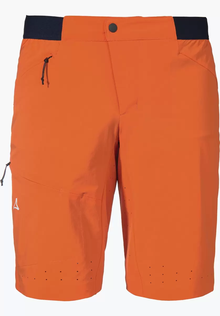 Schöffel Short De Cyclisme Sportif Pour Un Maximum De Mouvement Orange Pantalons Short Prix Imbattable Homme - 3