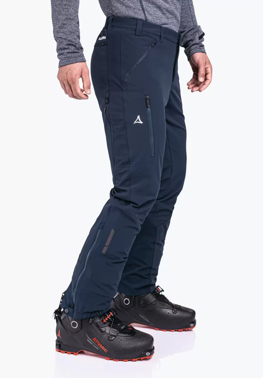 Économique Homme Pantalons Long Pantalon Softshell Gore-Tex® Randonnée Ski Schöffel Bleu - 4