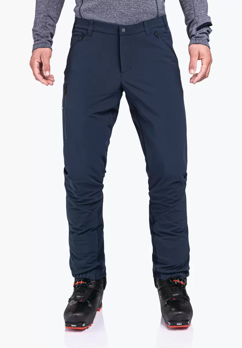 Économique Homme Pantalons Long Pantalon Softshell Gore-Tex® Randonnée Ski Schöffel Bleu