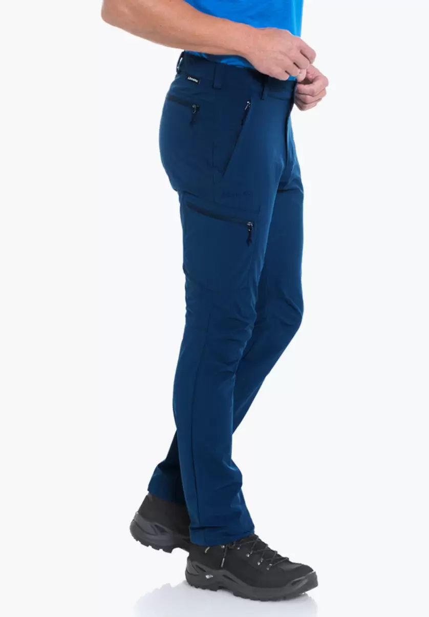 Flexibilité Homme Bleu Pantalons Long Schöffel Liberté De Mouvement Maximale Dans Le Pantalon De Randonnée - 2