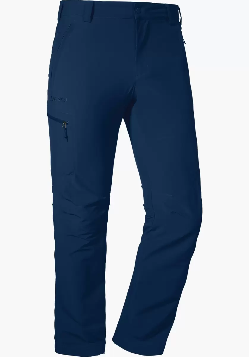 Flexibilité Homme Bleu Pantalons Long Schöffel Liberté De Mouvement Maximale Dans Le Pantalon De Randonnée - 3