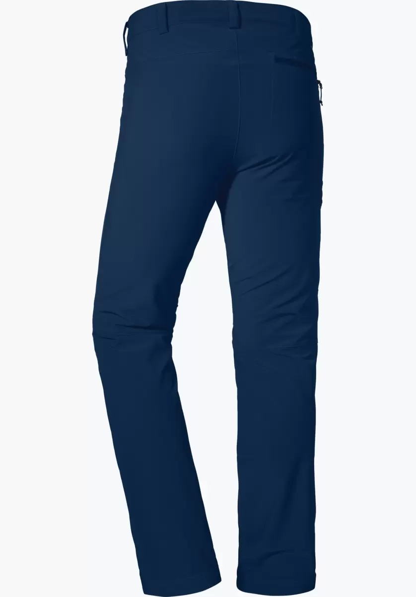 Flexibilité Homme Bleu Pantalons Long Schöffel Liberté De Mouvement Maximale Dans Le Pantalon De Randonnée - 4