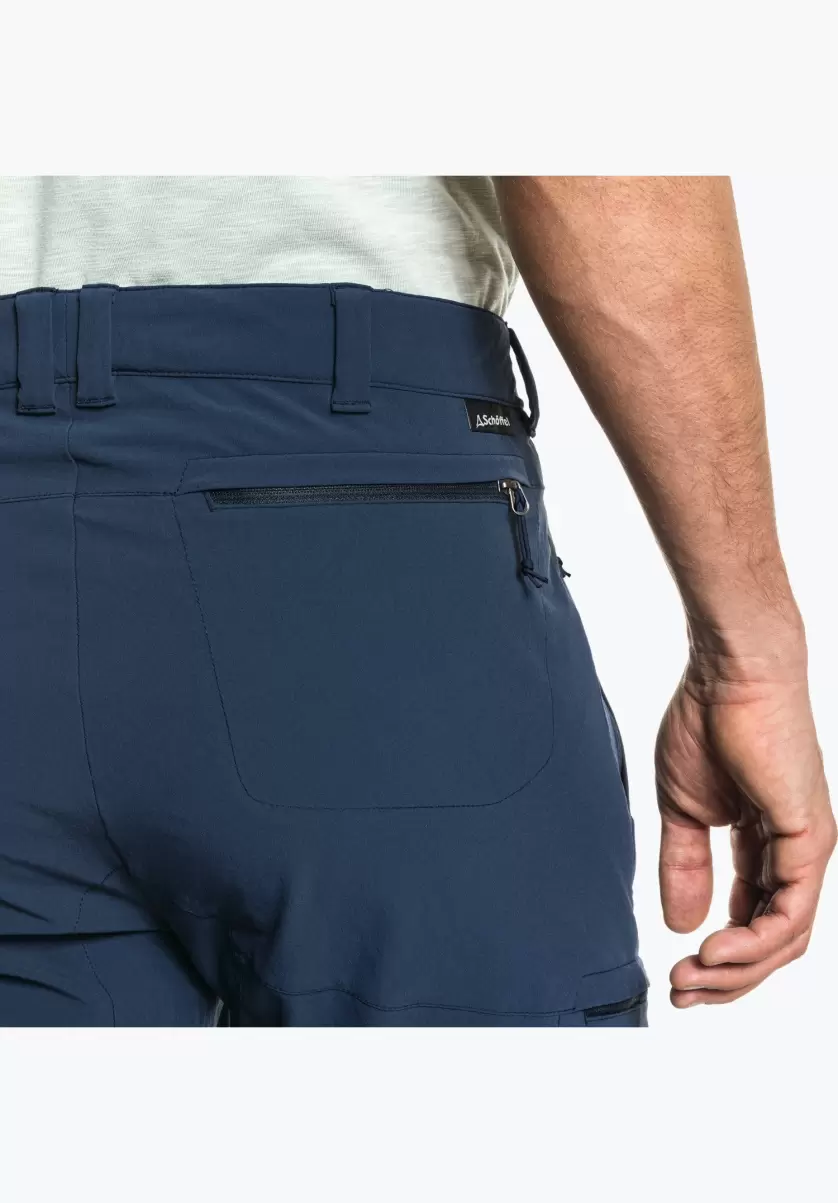 Pantalons Long Homme Bleu Schöffel Pantalon De Randonnée Élastique Et À Séchage Rapide En Ligne - 3