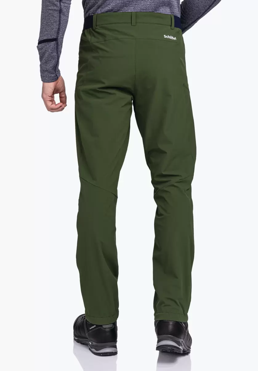 Homme Schöffel Pantalon De Randonnée Technique Et Chaud Nouveau Vert Pantalons Long - 1