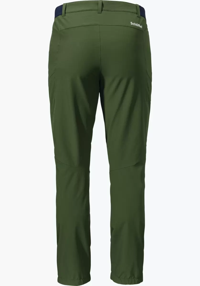 Homme Schöffel Pantalon De Randonnée Technique Et Chaud Nouveau Vert Pantalons Long - 4