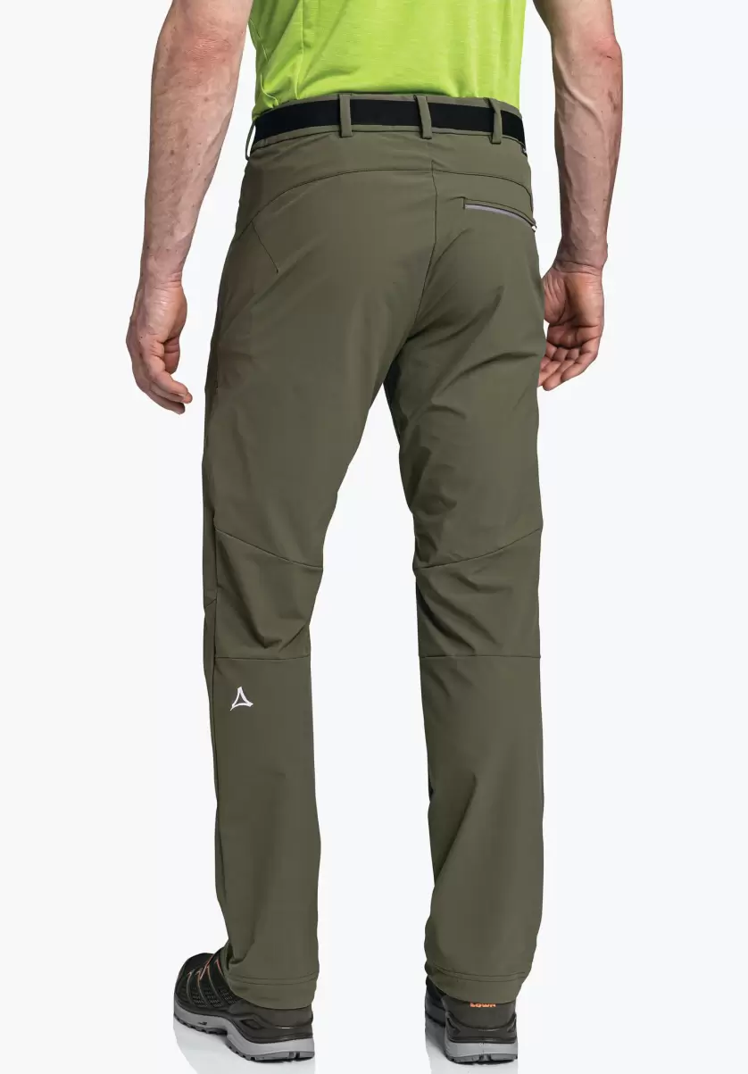 Pantalons Long Homme Efficace Vert Pantalon Rando Toutes Saisons Résistant À L’abrasion Schöffel - 1