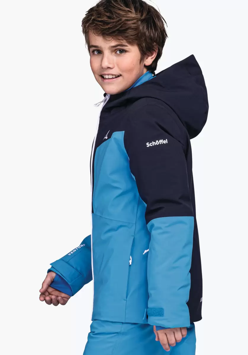 Veste De Ski Imperméable Et Chaude Pour Enfants Vestes Bleu Haute Qualité Enfant Schöffel - 3