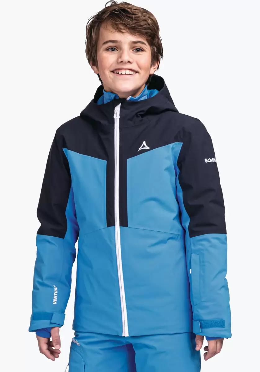 Veste De Ski Imperméable Et Chaude Pour Enfants Vestes Bleu Haute Qualité Enfant Schöffel