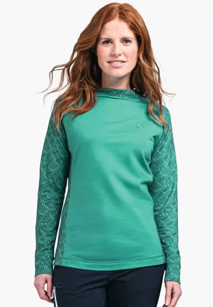 Schöffel T-Shirts / Polos T-Shirt Long Très Agréable À Porter Rester Vert Femme
