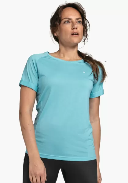 Femme Bleu Schöffel Fiable T-Shirts / Polos T-Shirt De Randonnée Fonctionnel Et Idéal