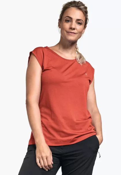 Haut À Séchage Rapide Et Confort Élevé Prix Attractif Schöffel Femme T-Shirts / Polos Rouge