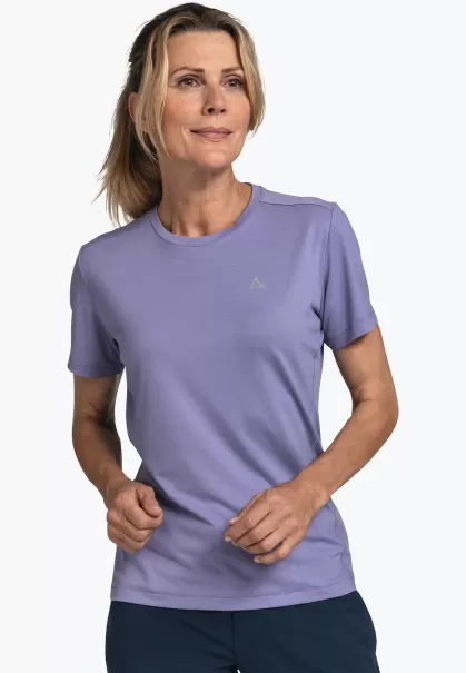 Femme T-Shirts / Polos Schöffel T-Shirt Doux Et Confortable Violet Diversifié