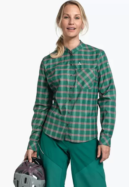 Confort Vert T-Shirts / Polos Femme Blouse De Cyclisme Sportive Et Stylée Schöffel