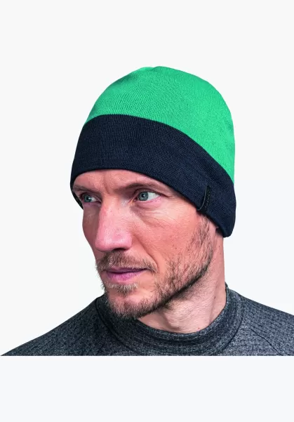 Schöffel Homme Magique Bonnet Tricoté Commode Avec Serre-Tête En Polaire Vert Accessoires