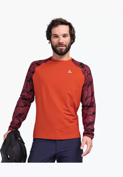 Classique Schöffel T-Shirts / Polos T-Shirt Avec Un Bon Transfert D'humidité Orange Homme