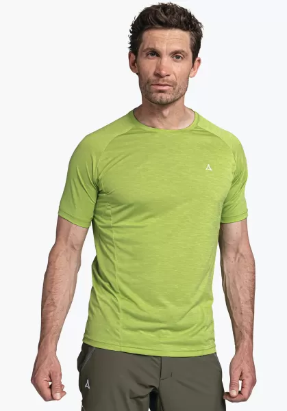 Schöffel T-Shirt De Randonnée Fonctionnel Et Idéal T-Shirts / Polos Homme Choix Vert