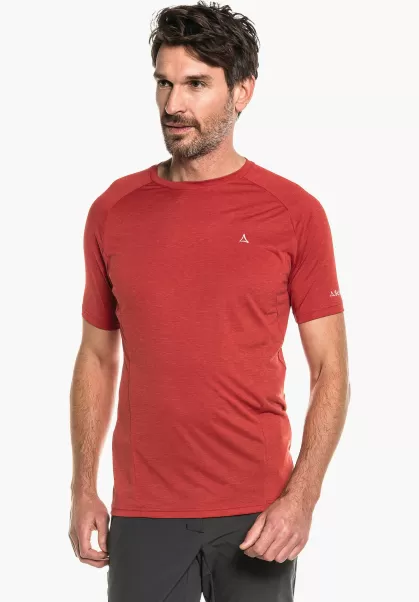 Rouge T-Shirt De Randonnée Fonctionnel Et Idéal Prix Imbattable Schöffel T-Shirts / Polos Homme