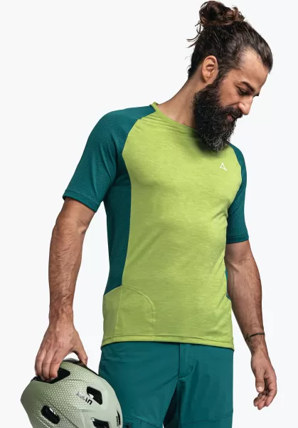 Vert T-Shirts / Polos Schöffel Originalité Homme Maillot De Cyclisme Fonctionnel Et Léger