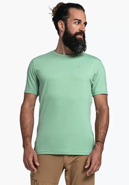 Homme Schöffel T-Shirts / Polos Vert T-Shirt Super Doux, Aussi Pour La Randonnée Liquidation
