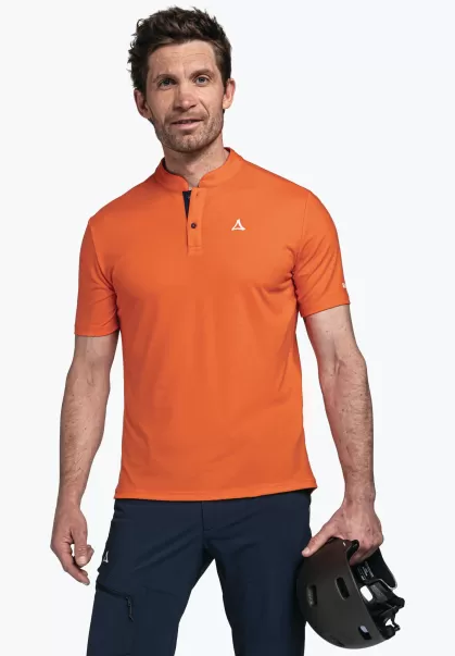 Orange Abordable Maillot De Cyclisme Sportif Avec Poche Arrière Homme T-Shirts / Polos Schöffel
