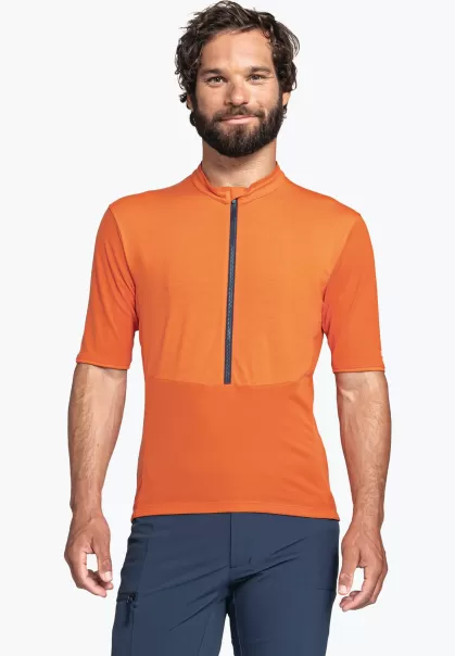Qualité Standard Schöffel Orange T-Shirts / Polos Homme Léger, Rafraîchissant, À Séchage Rapide