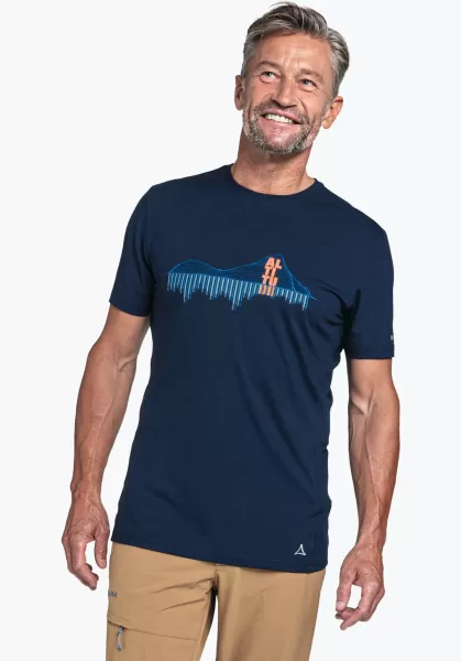 Homme Bleu T-Shirt Léger À Séchage Rapide Fort Schöffel T-Shirts / Polos